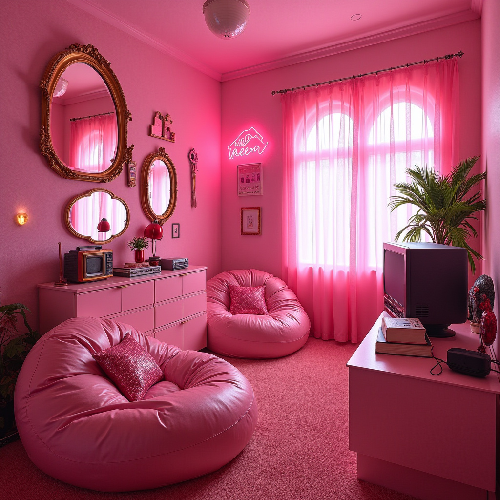 pink y2k bedroom 12