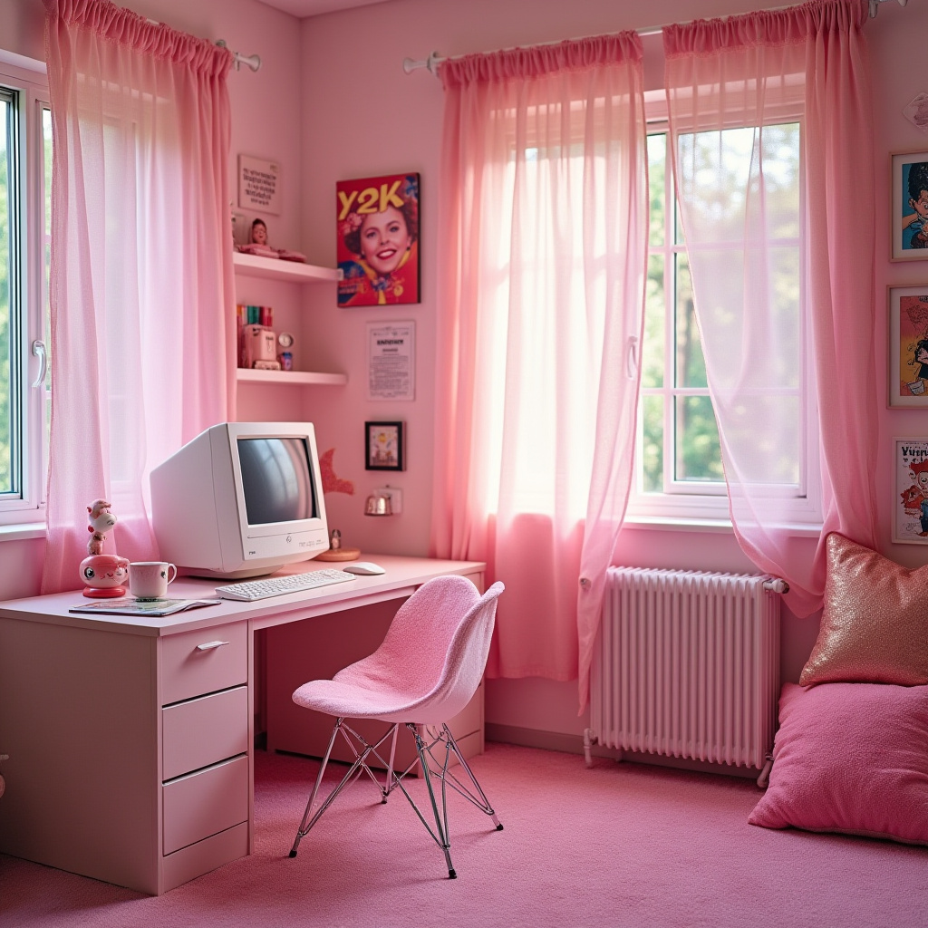 pink y2k bedroom 2