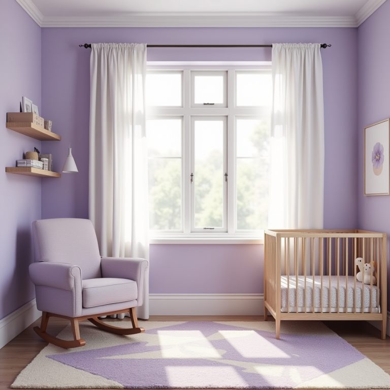 purple nursery ideas 1