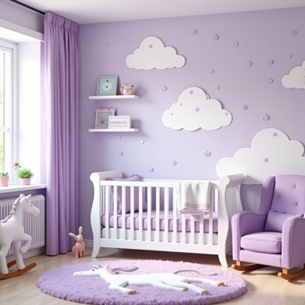 purple nursery ideas 13