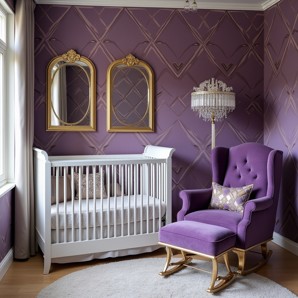 purple nursery ideas 22