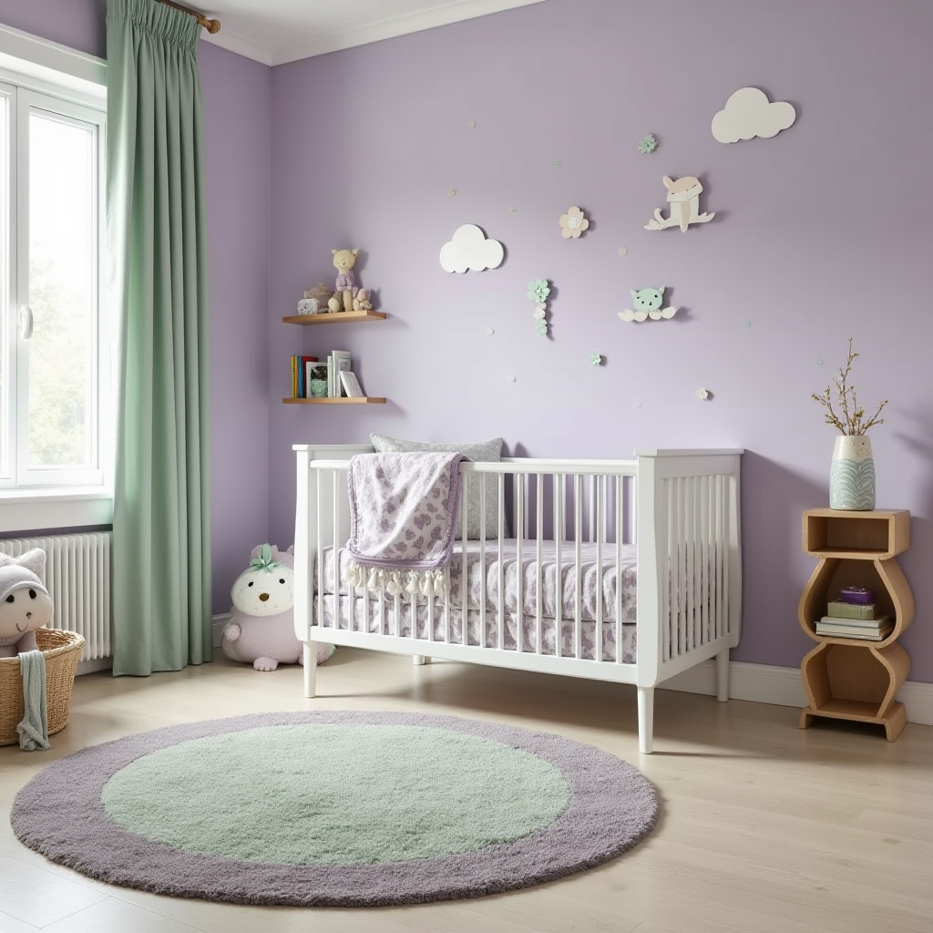 purple nursery ideas 23