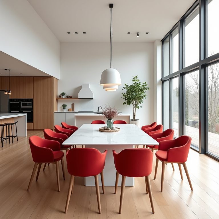 red dining chairs 1