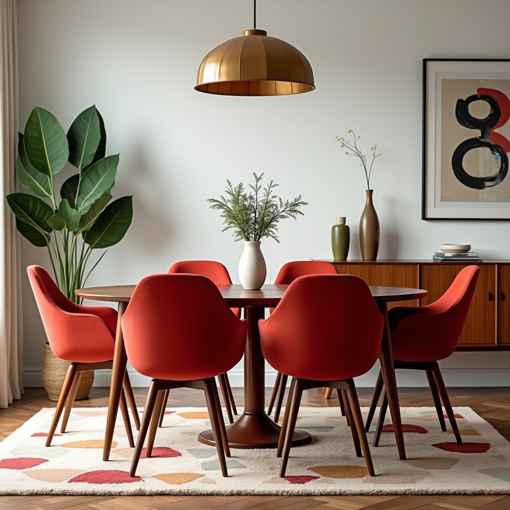 red dining chairs 10