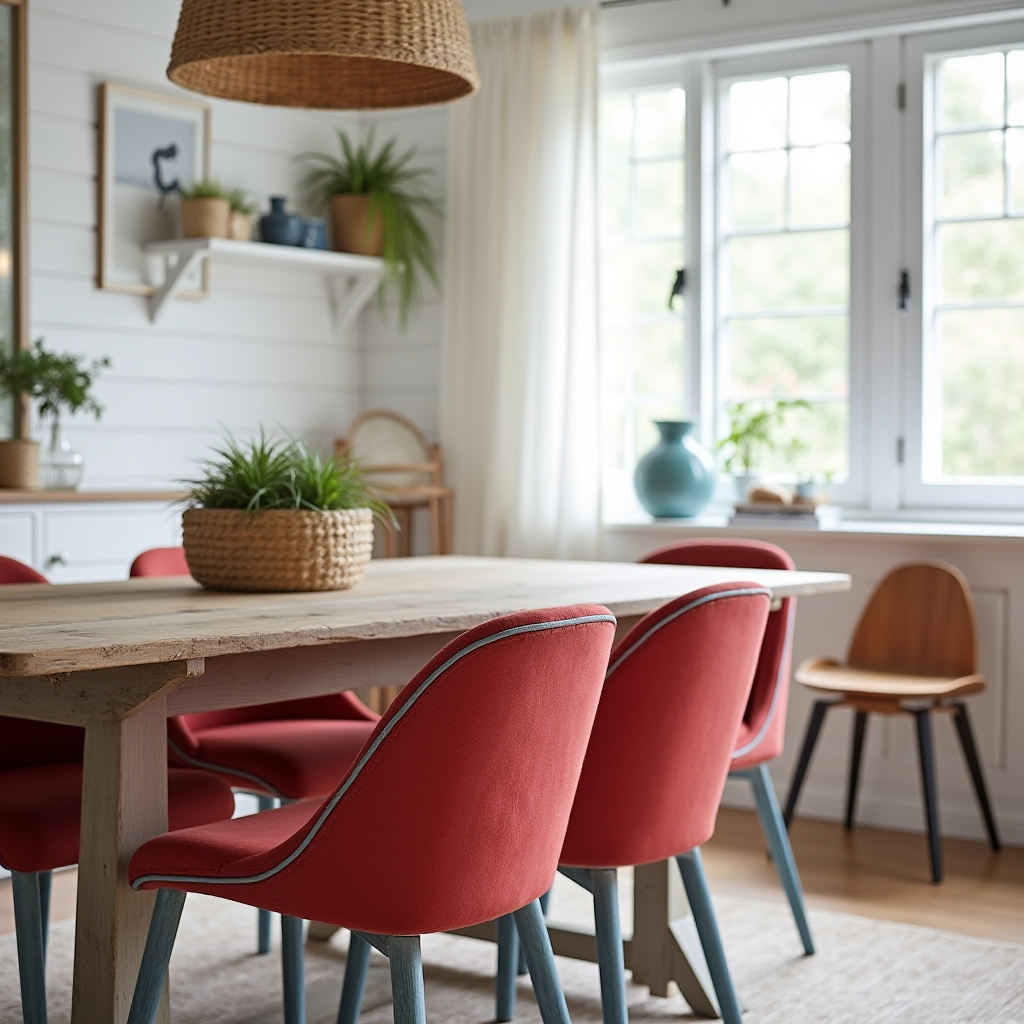 red dining chairs 12