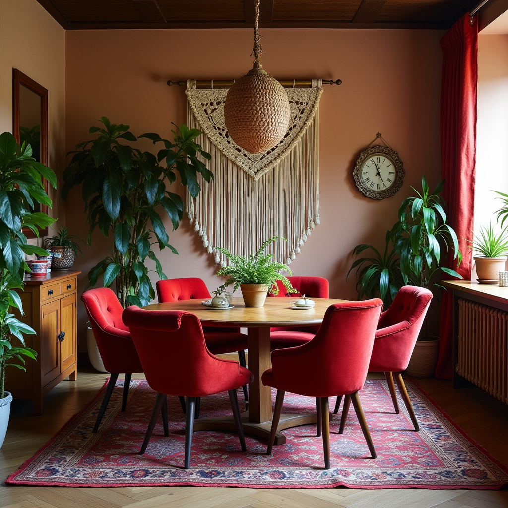 red dining chairs 13