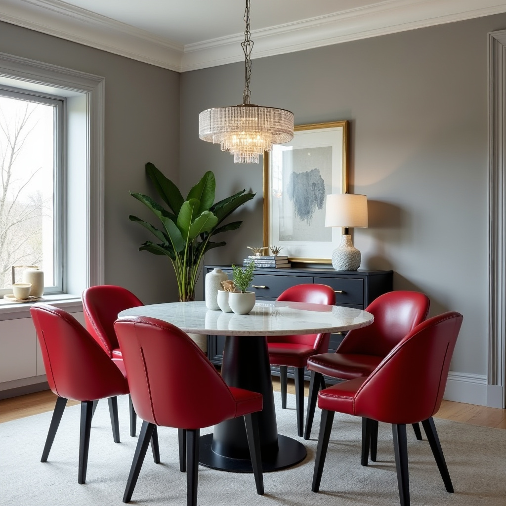 red dining chairs 15