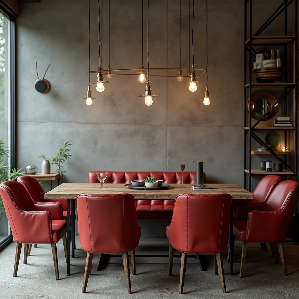 red dining chairs 21