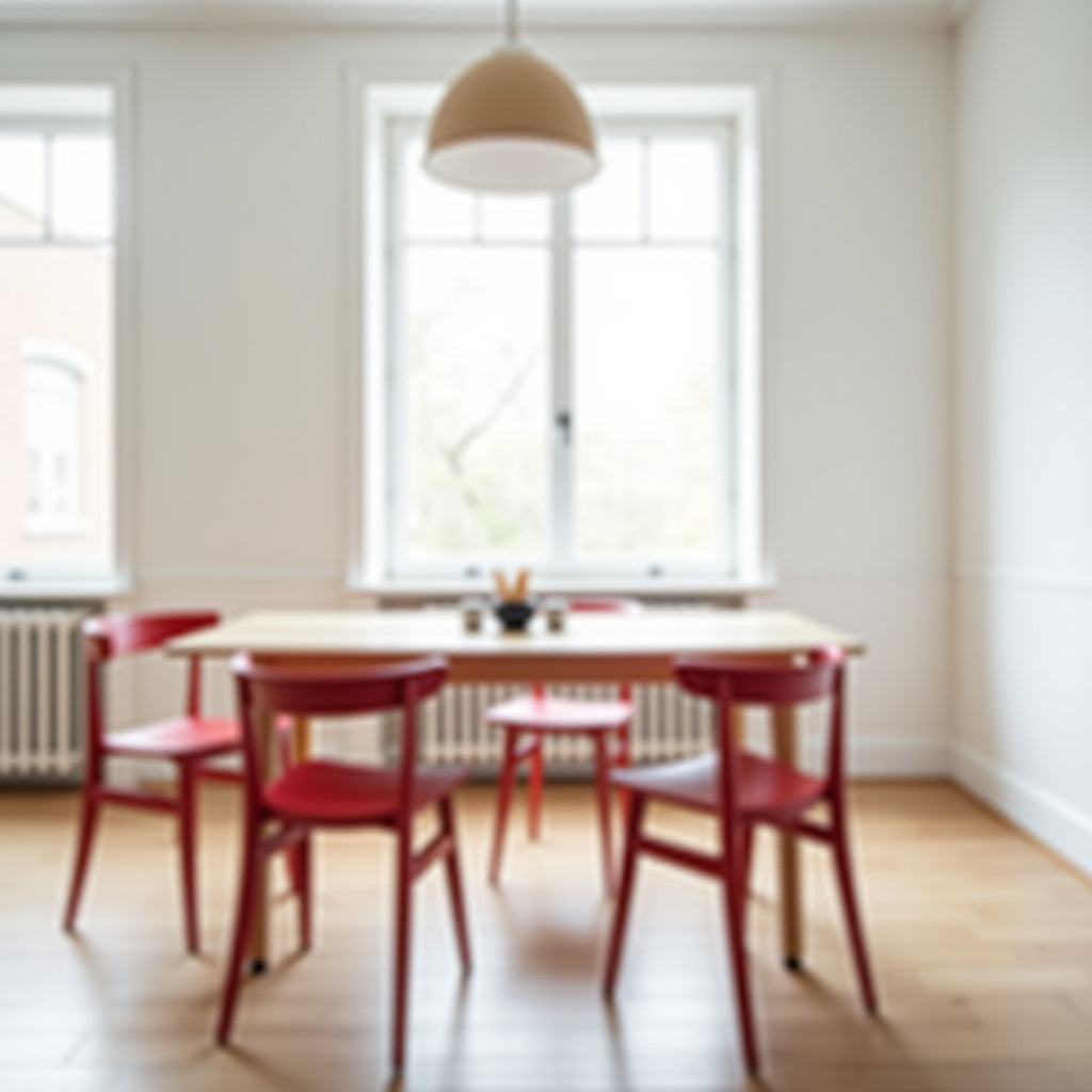 red dining chairs 23