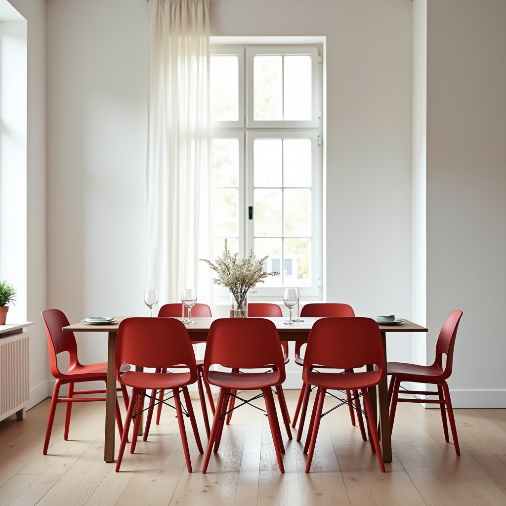 red dining chairs 24
