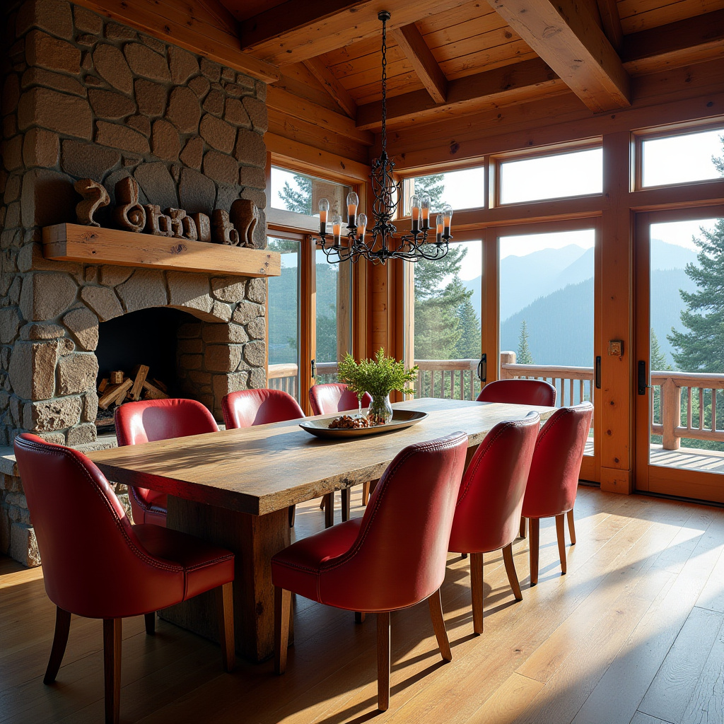 red dining chairs 34