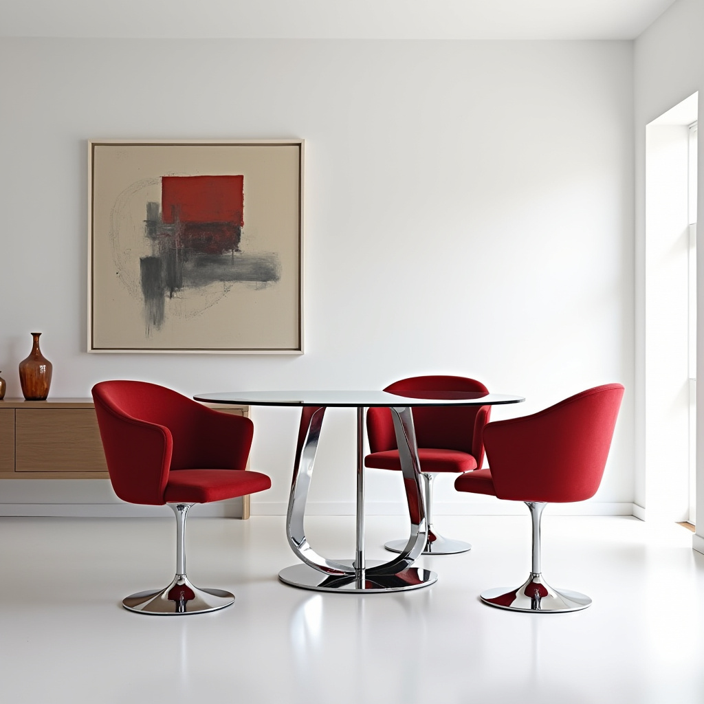 red dining chairs 7