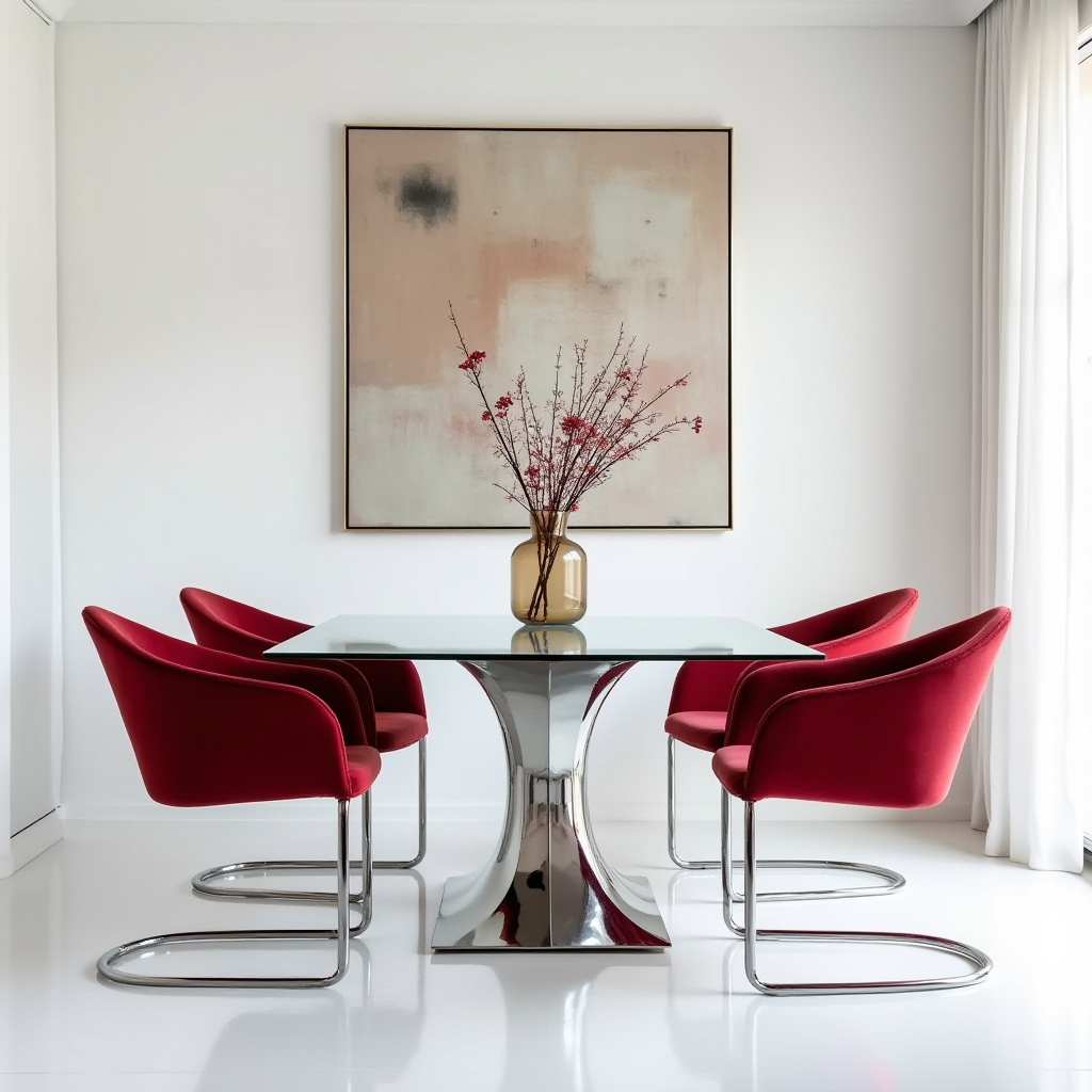 red dining chairs 8