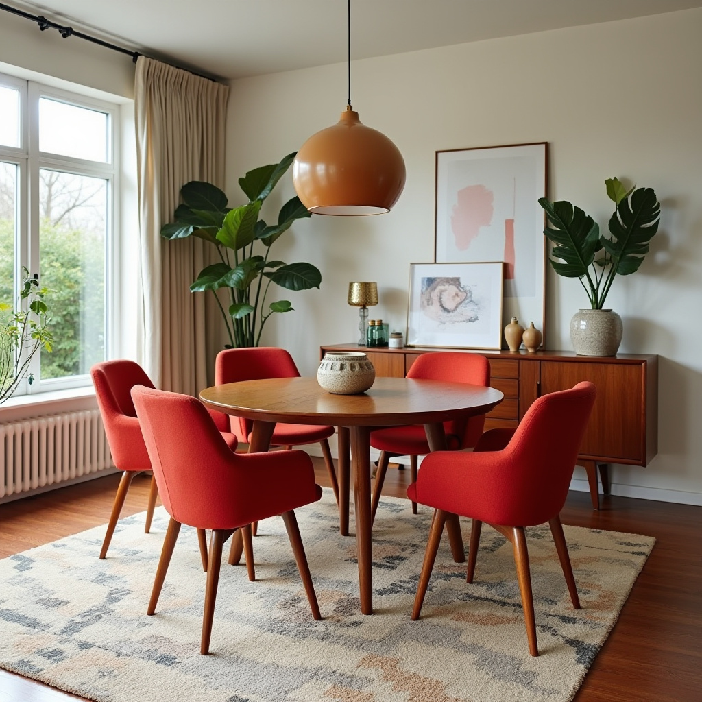 red dining chairs 9