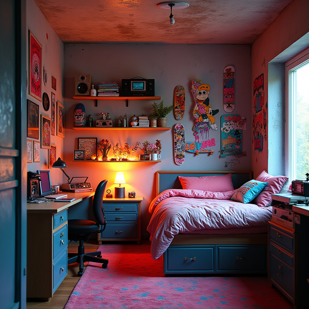 retro kids room 36