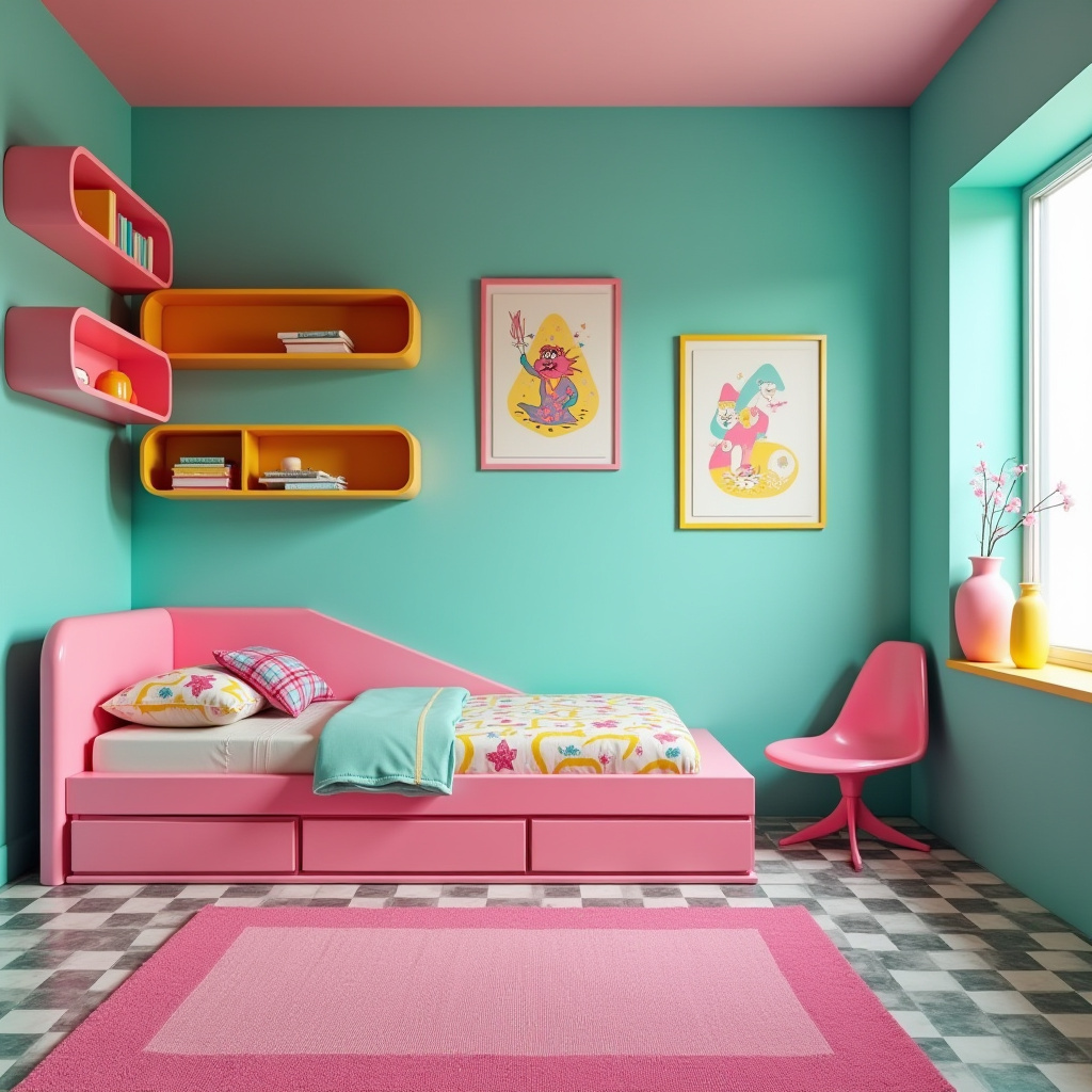 retro kids room 5