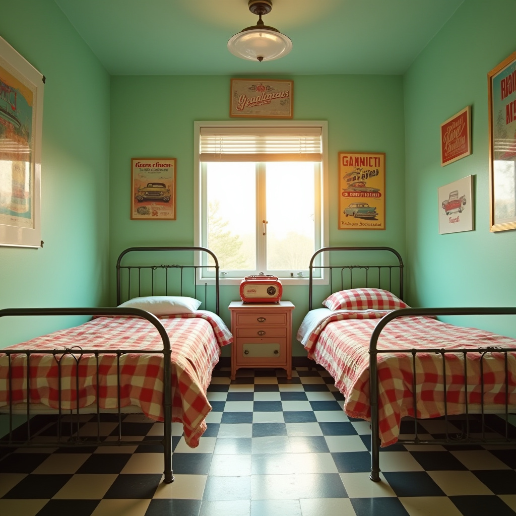 retro kids room 7