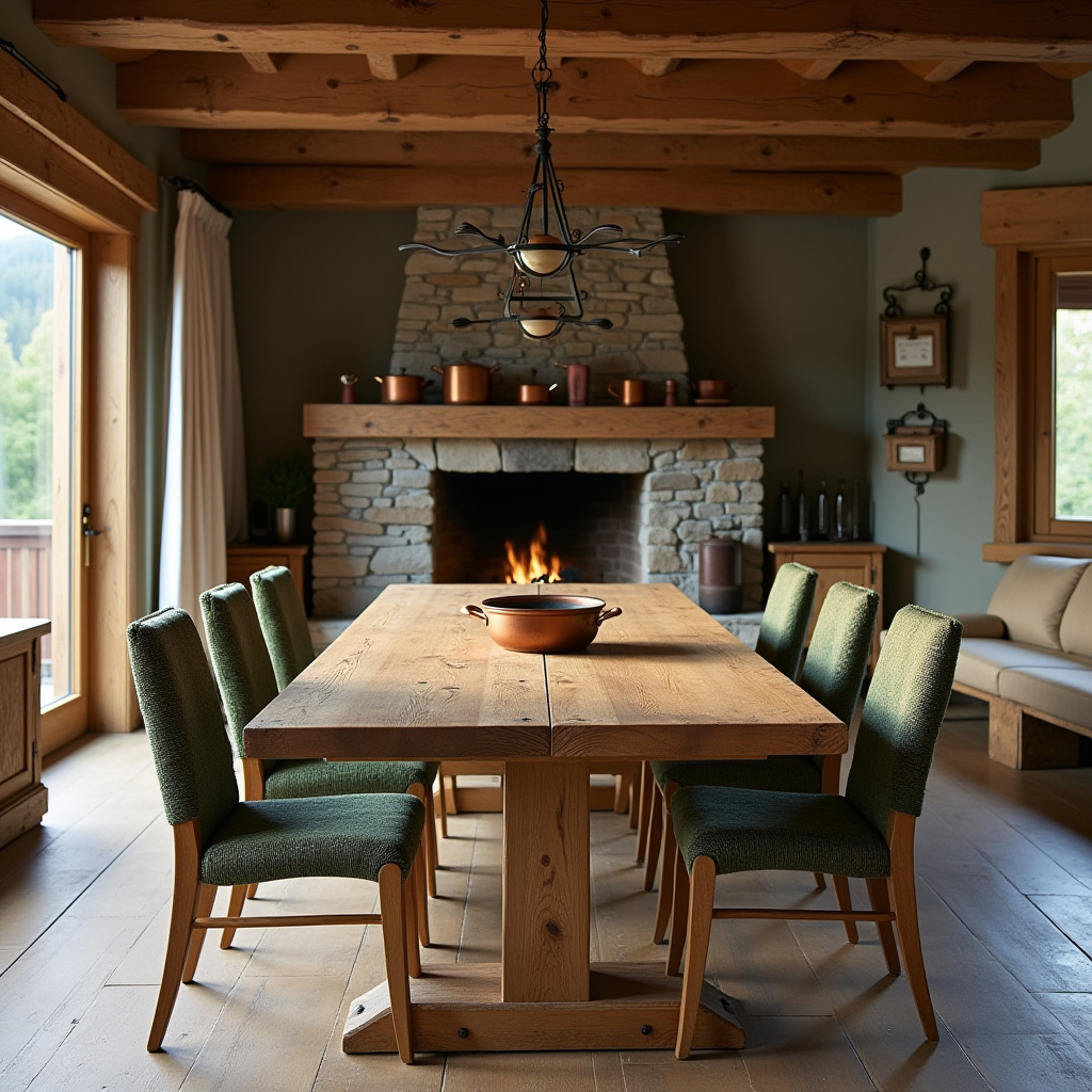 rustic dining room 15