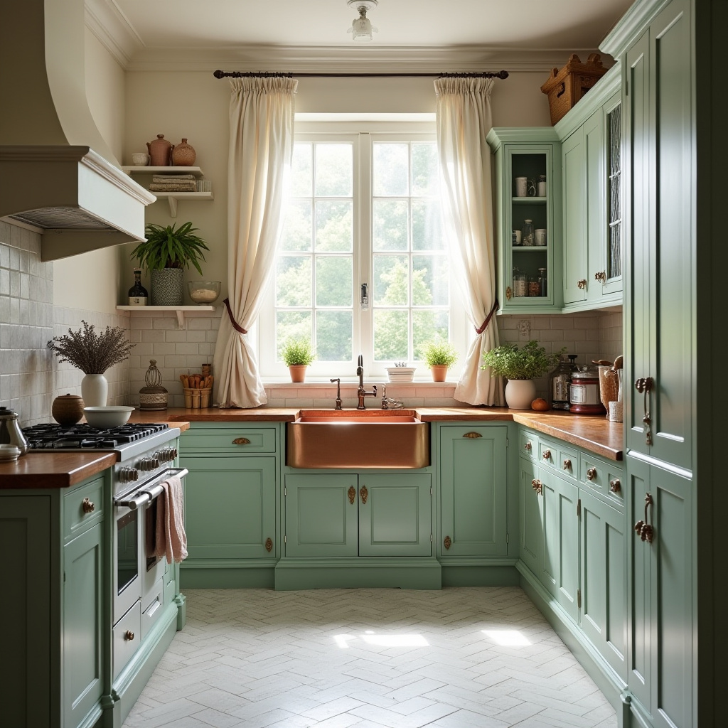 sage green kitchen decor 16