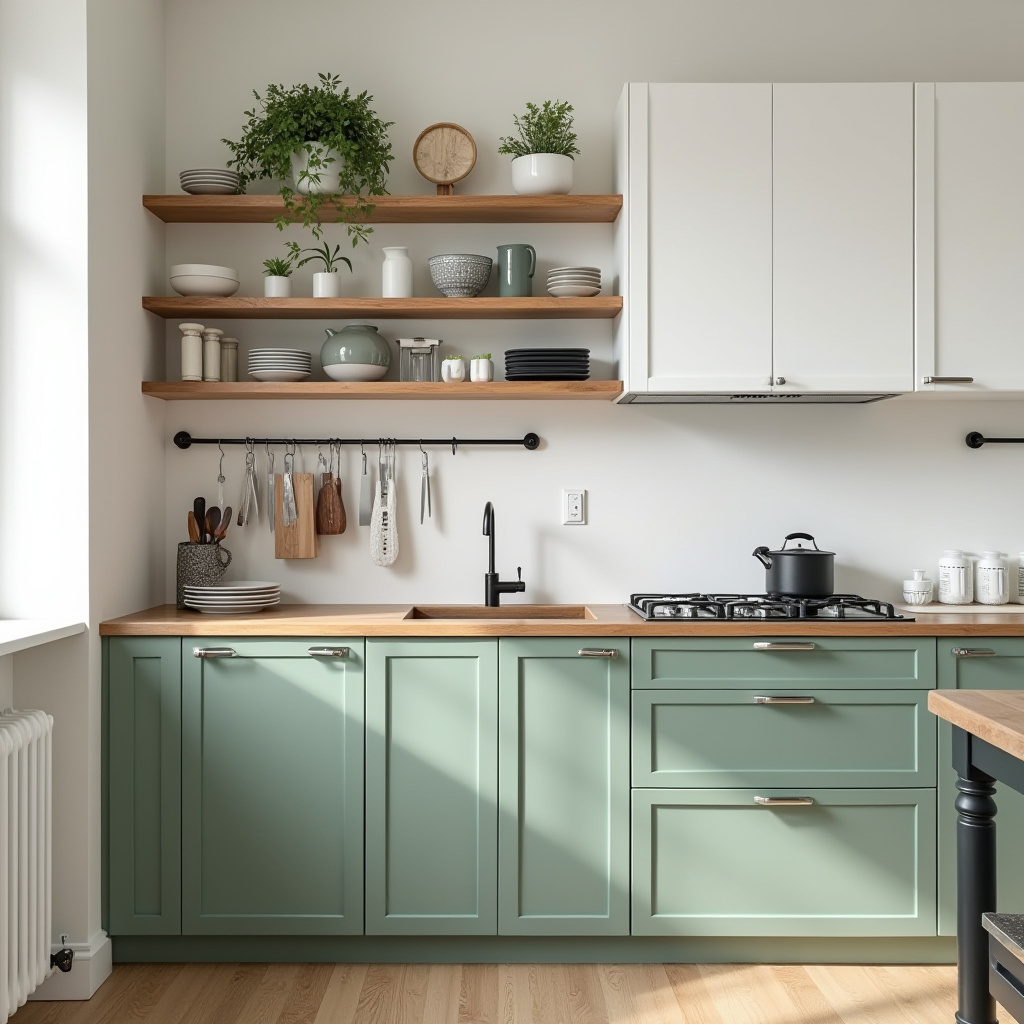sage green kitchen decor 17