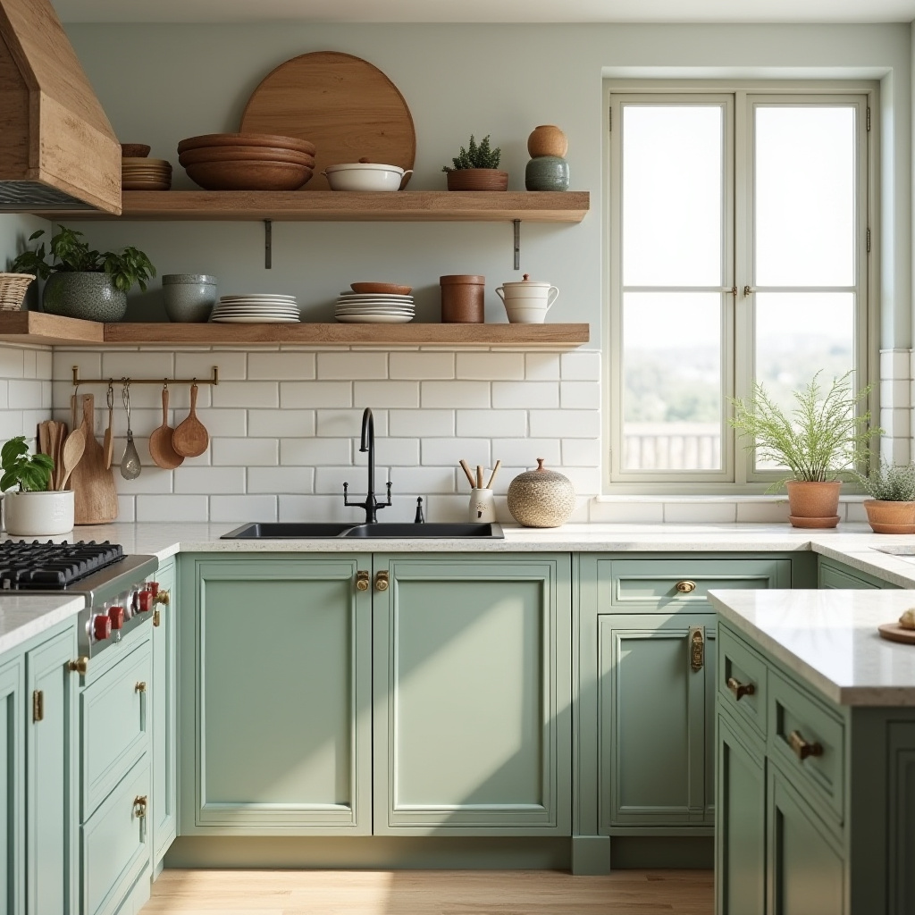 sage green kitchen decor 2