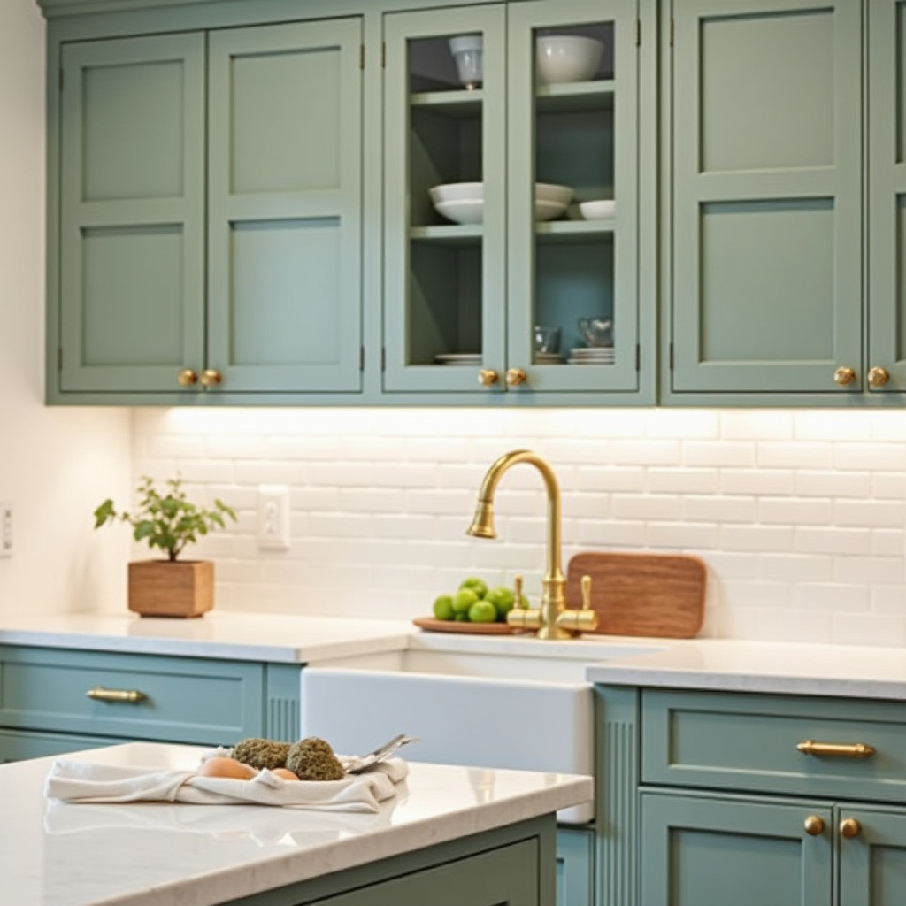 sage green kitchen decor 26