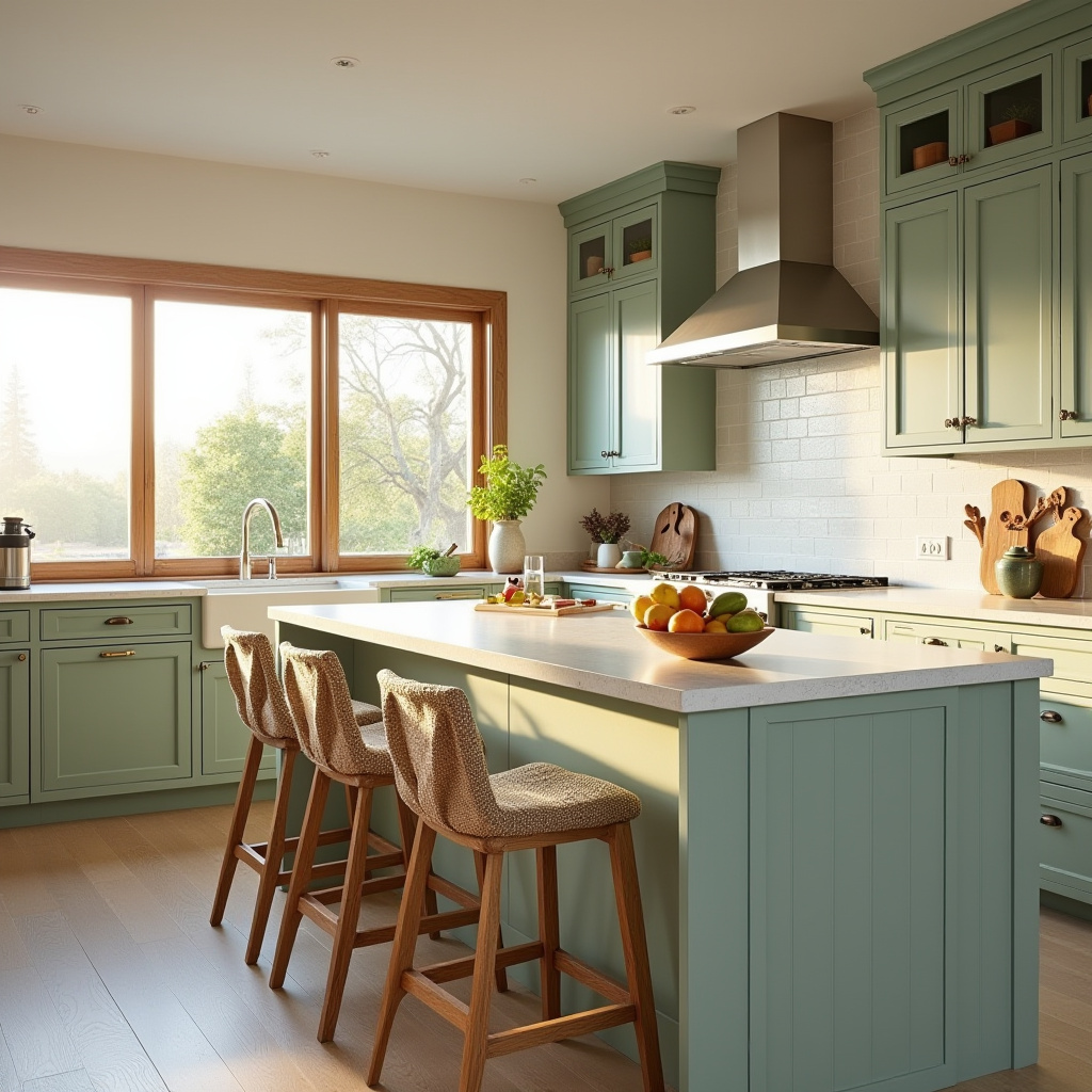 sage green kitchen decor 31