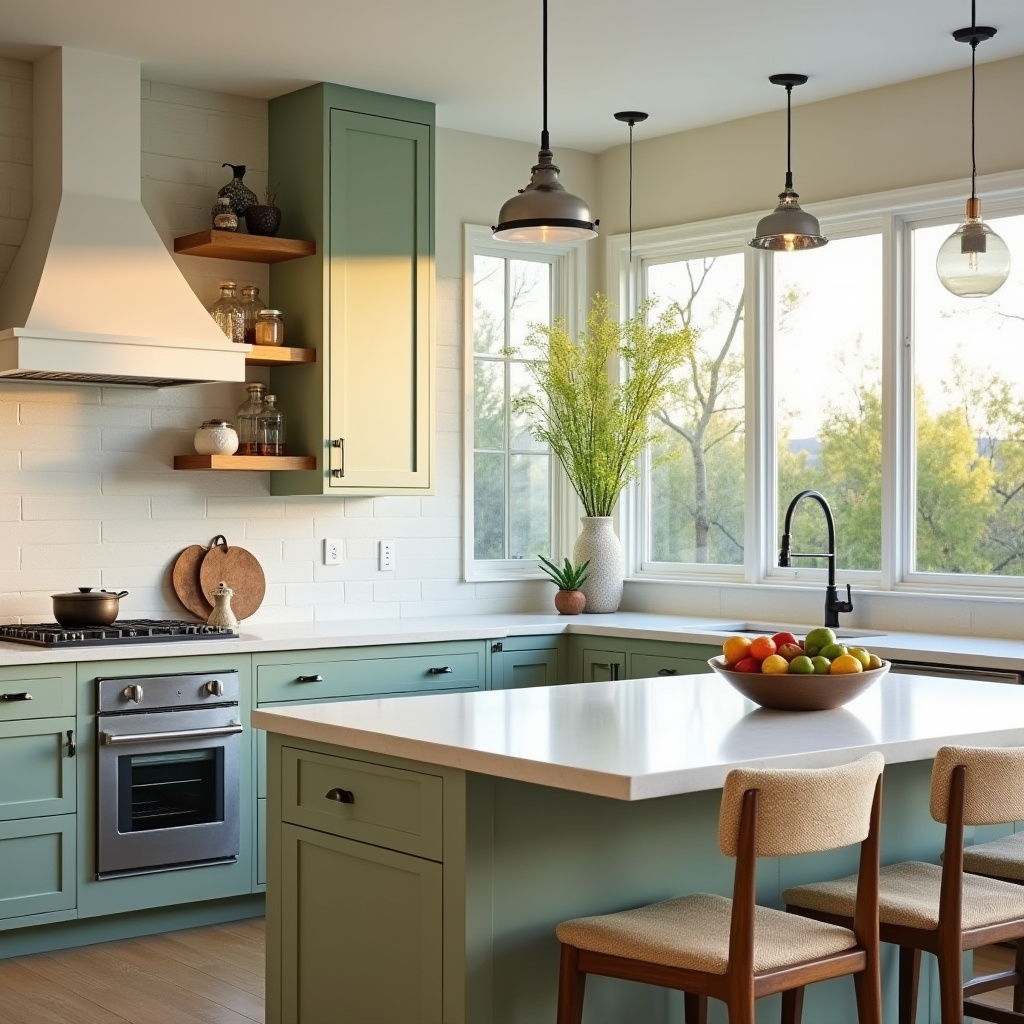 sage green kitchen decor 32