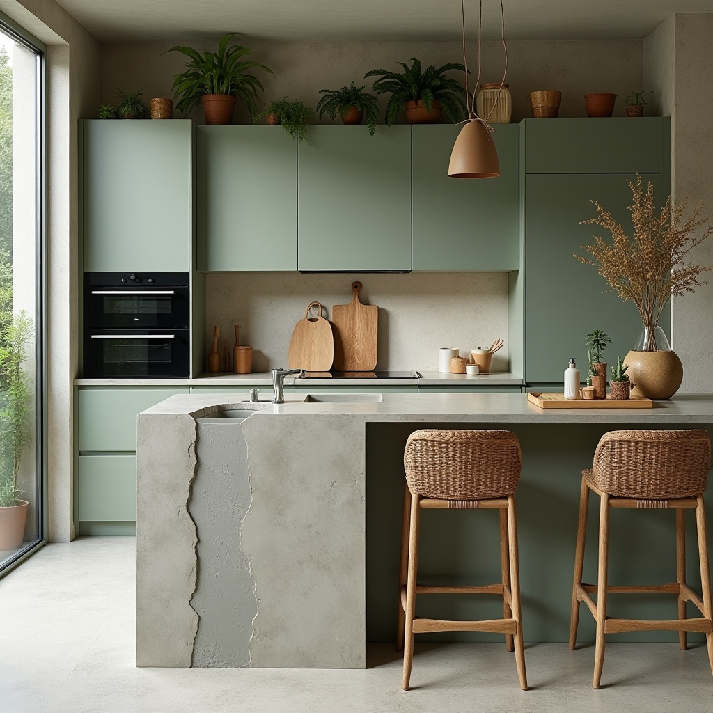 sage green kitchen decor 35