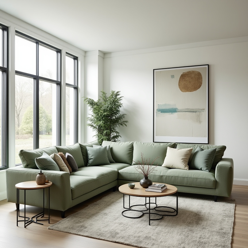 sage green sofa living room ideas 29