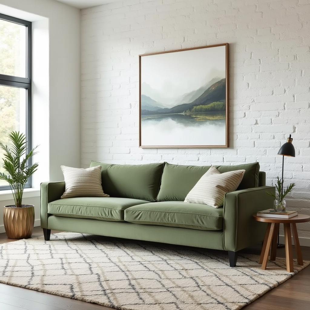 sage green sofa living room ideas 9
