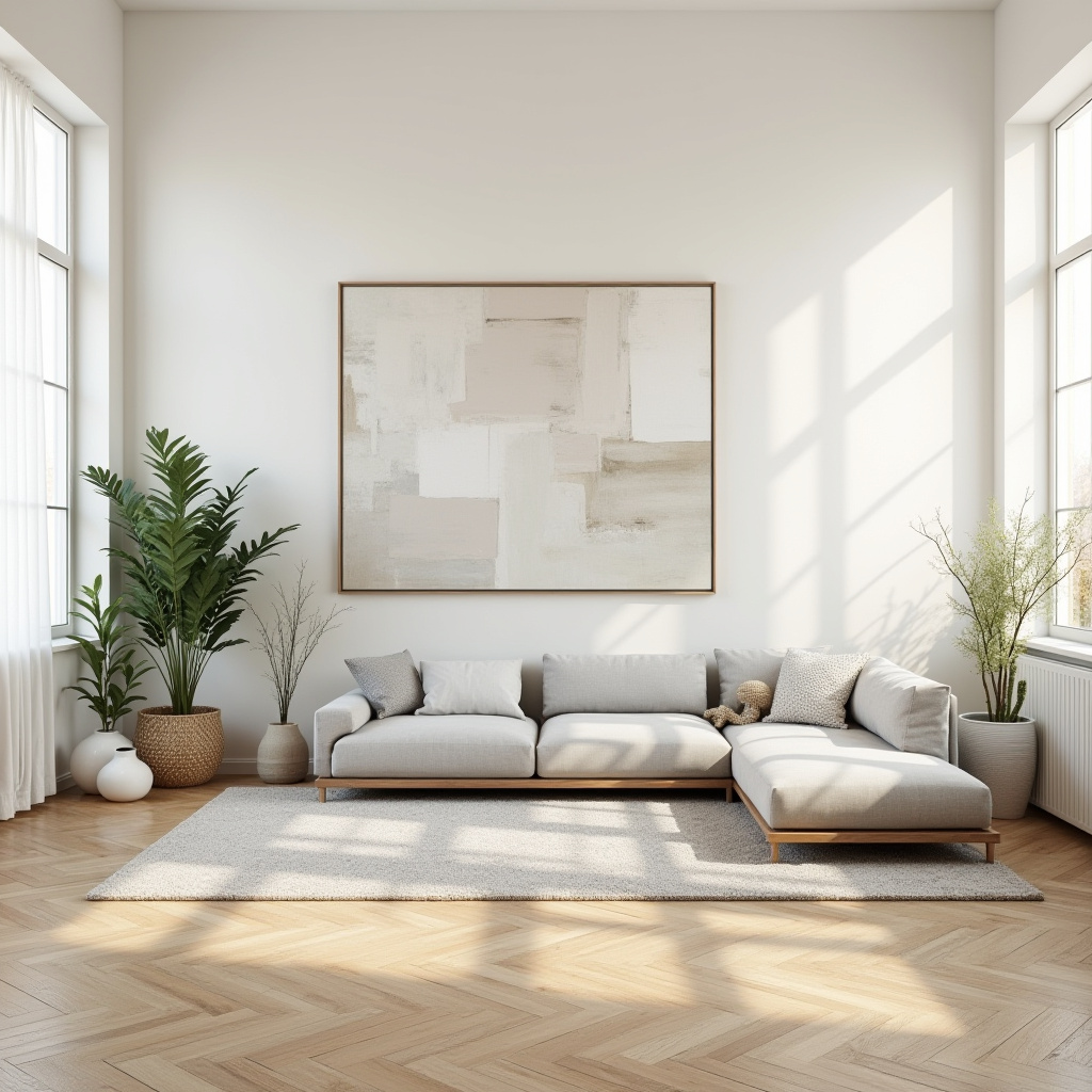 scandinavian boho living room 10