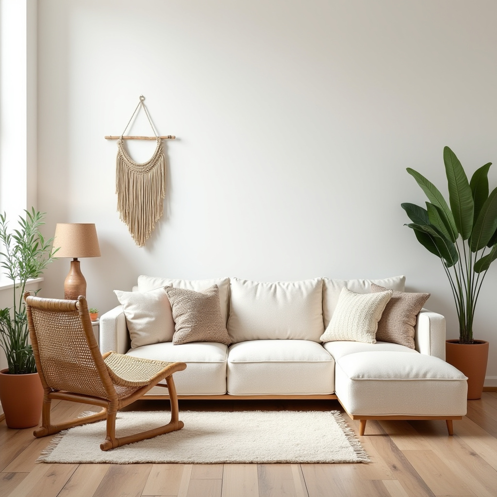 scandinavian boho living room 21