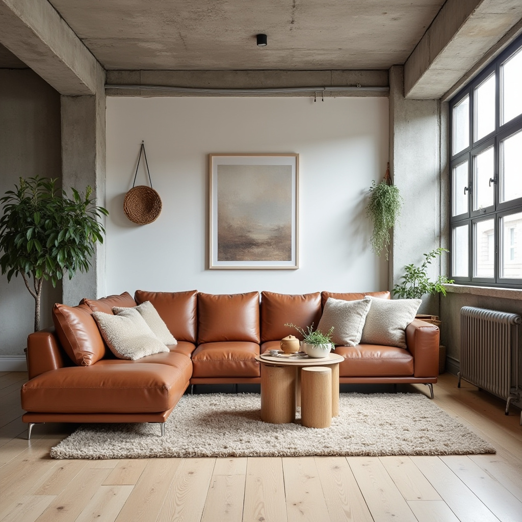 scandinavian boho living room 24