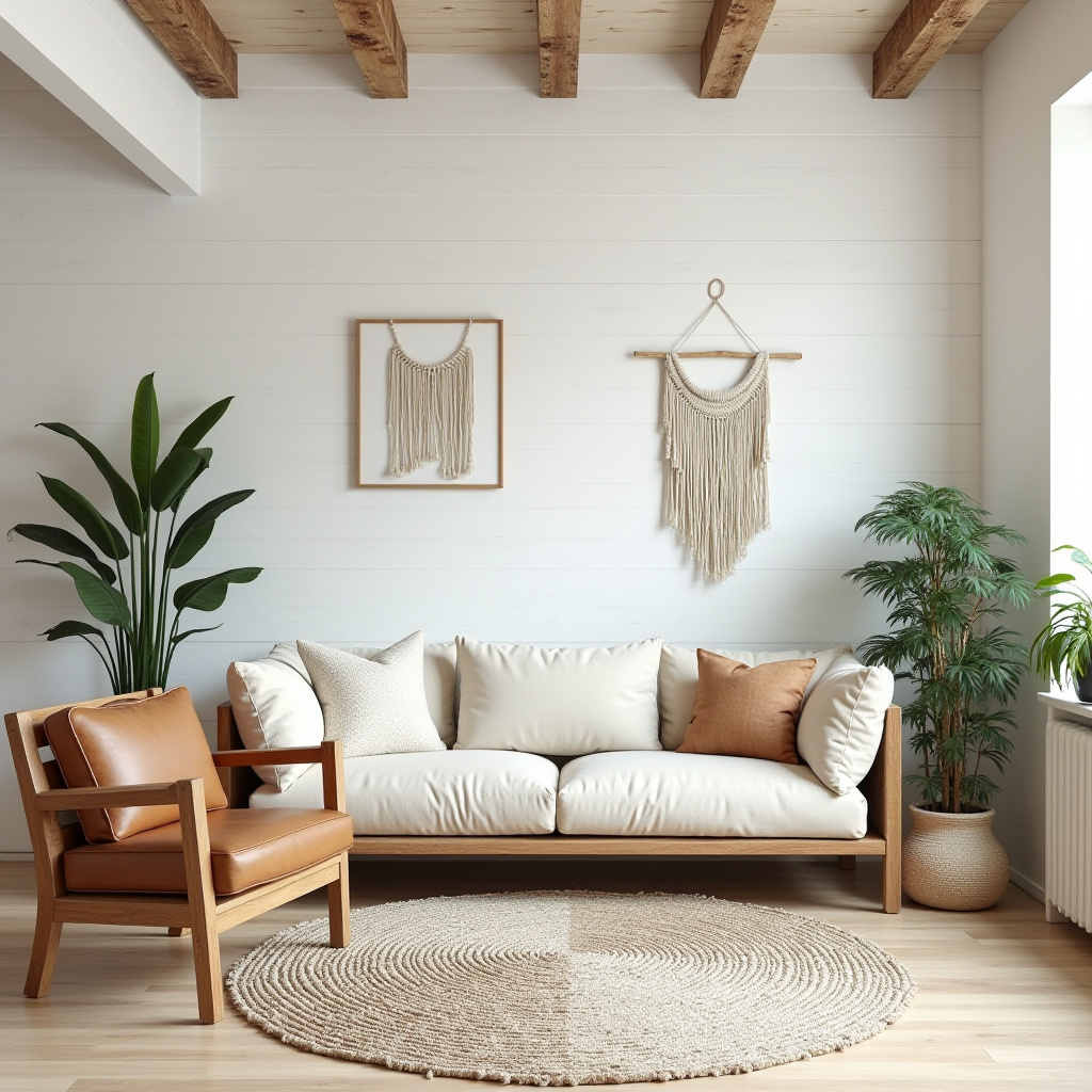 scandinavian boho living room 28
