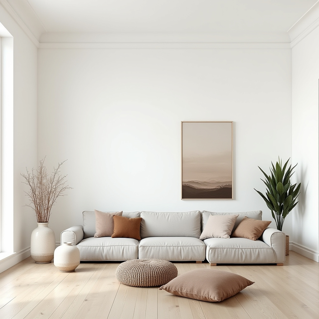 scandinavian boho living room 39