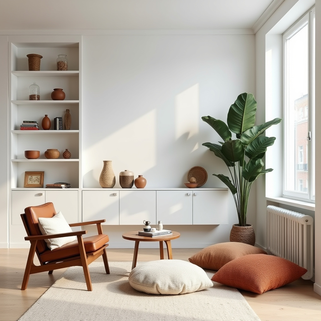 scandinavian boho living room 5