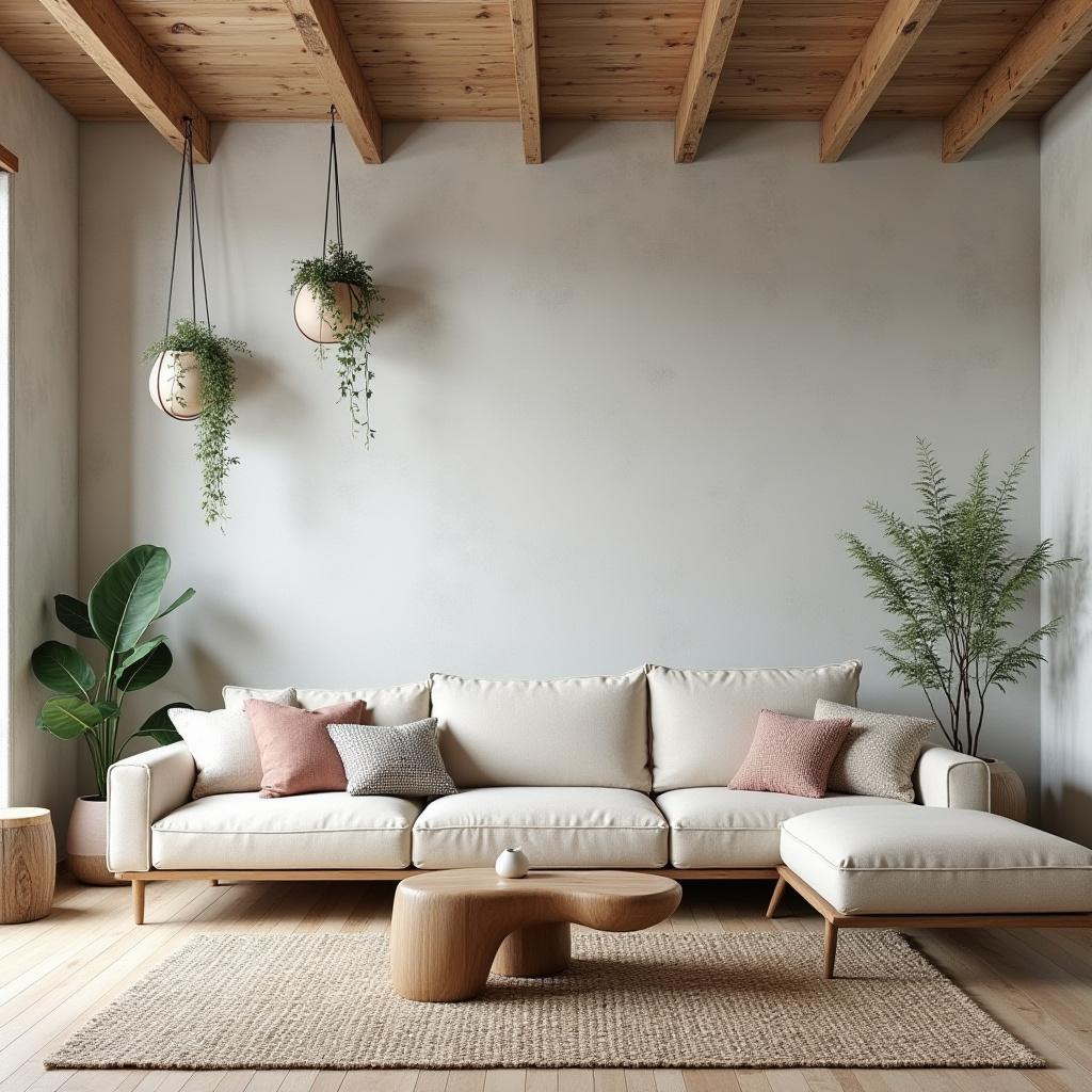 scandinavian boho living room 8