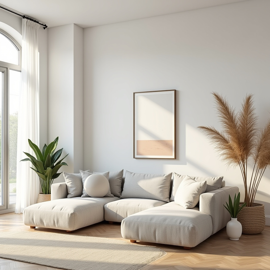 scandinavian boho living room 9