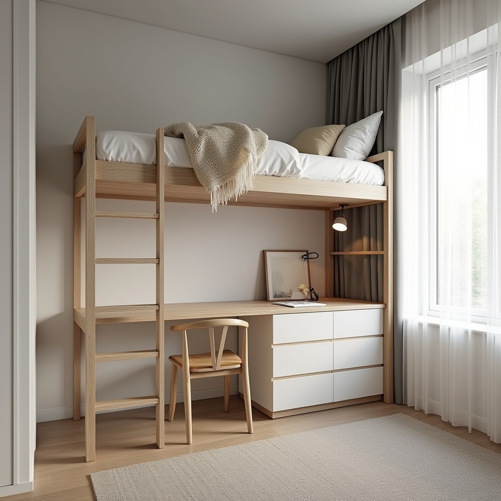 scandinavian small bedroom 11