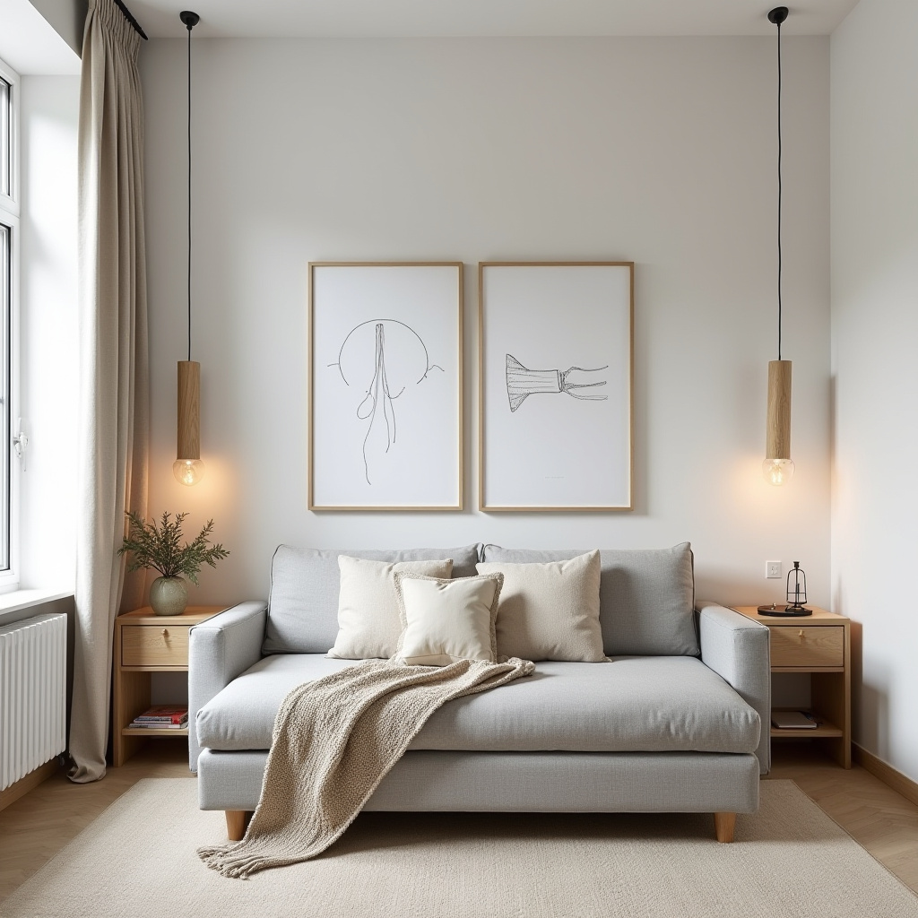 scandinavian small bedroom 16