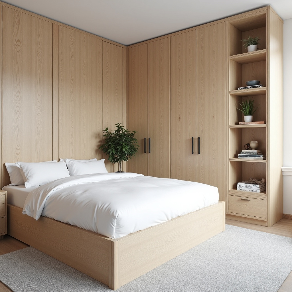 scandinavian small bedroom 17