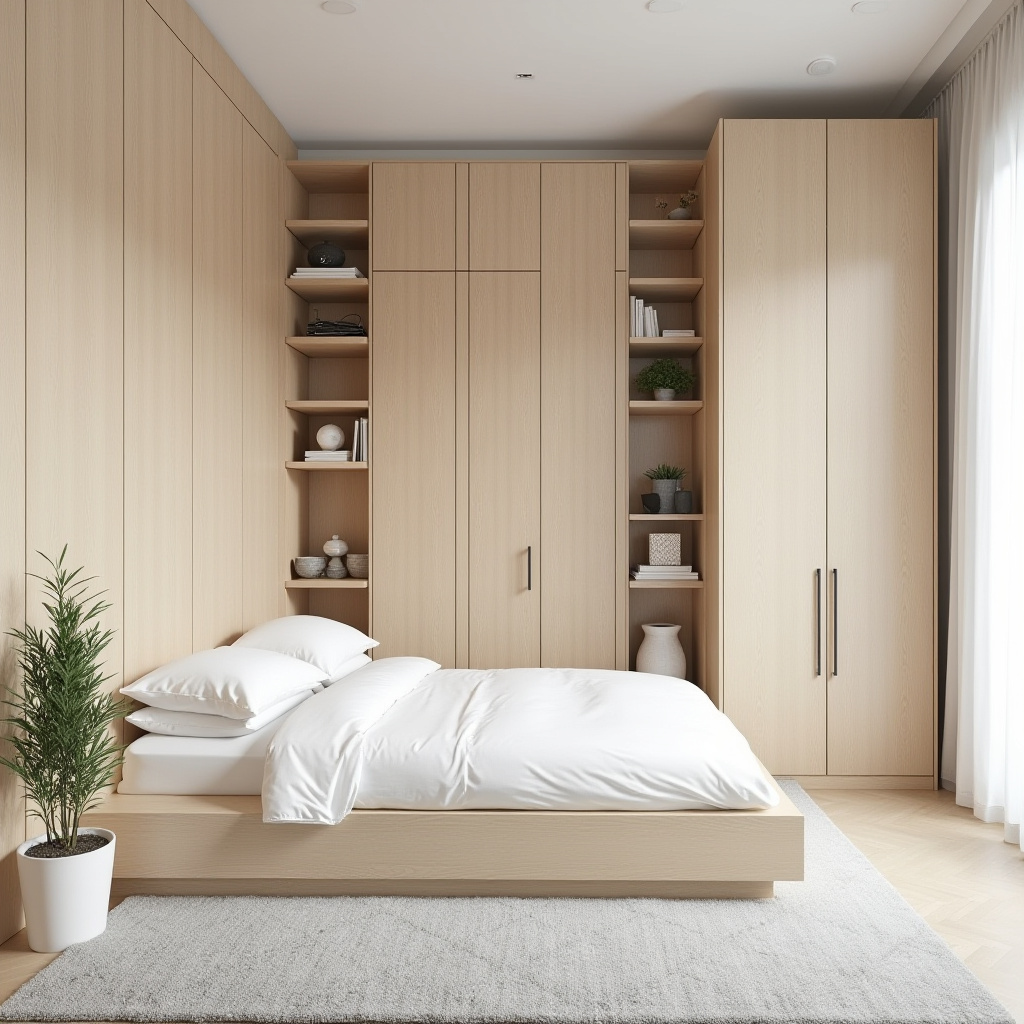 scandinavian small bedroom 18