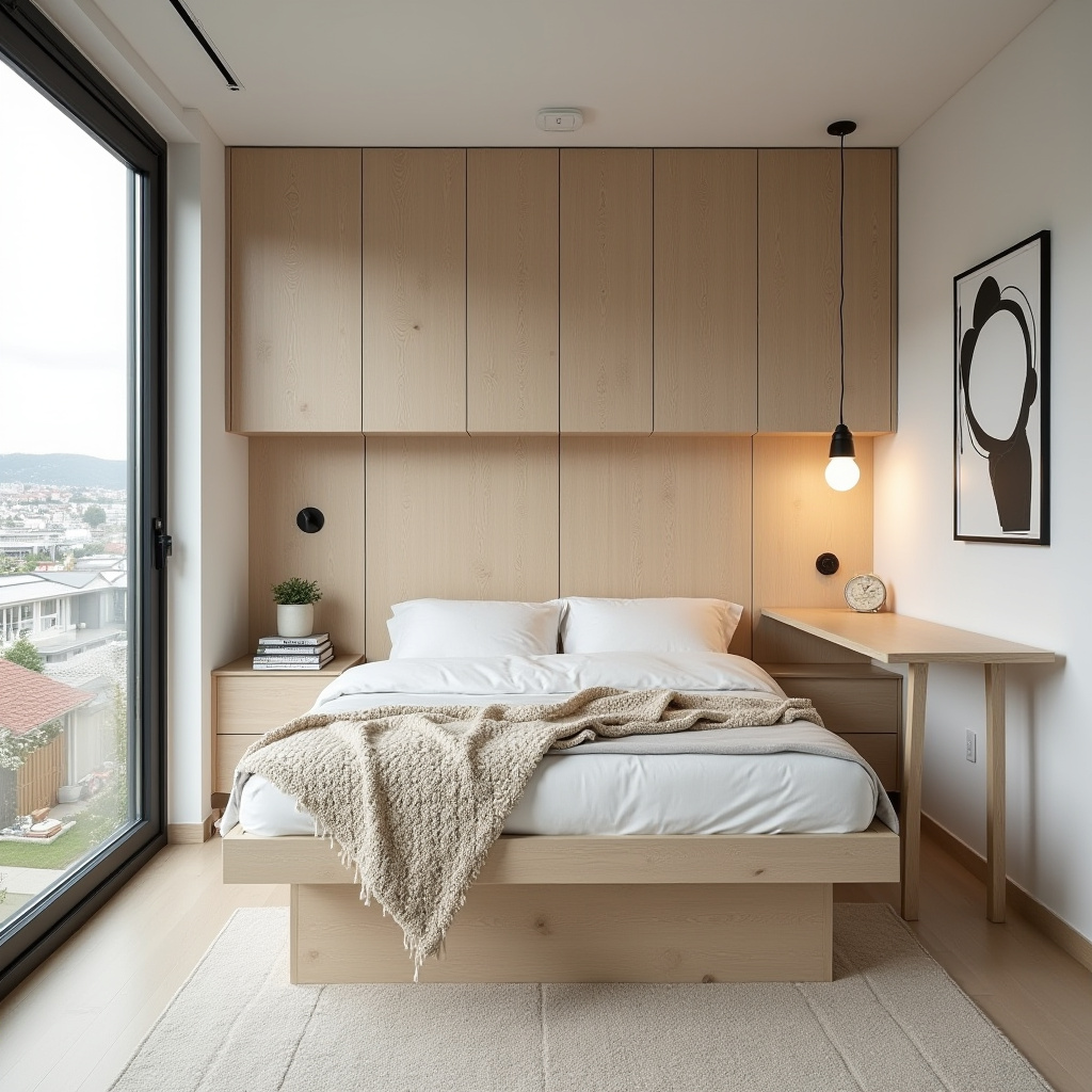 scandinavian small bedroom 19