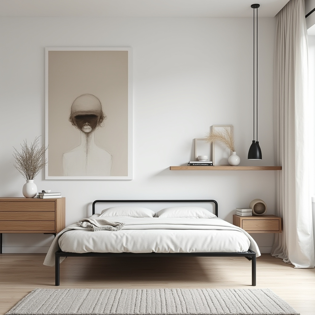 scandinavian small bedroom 21