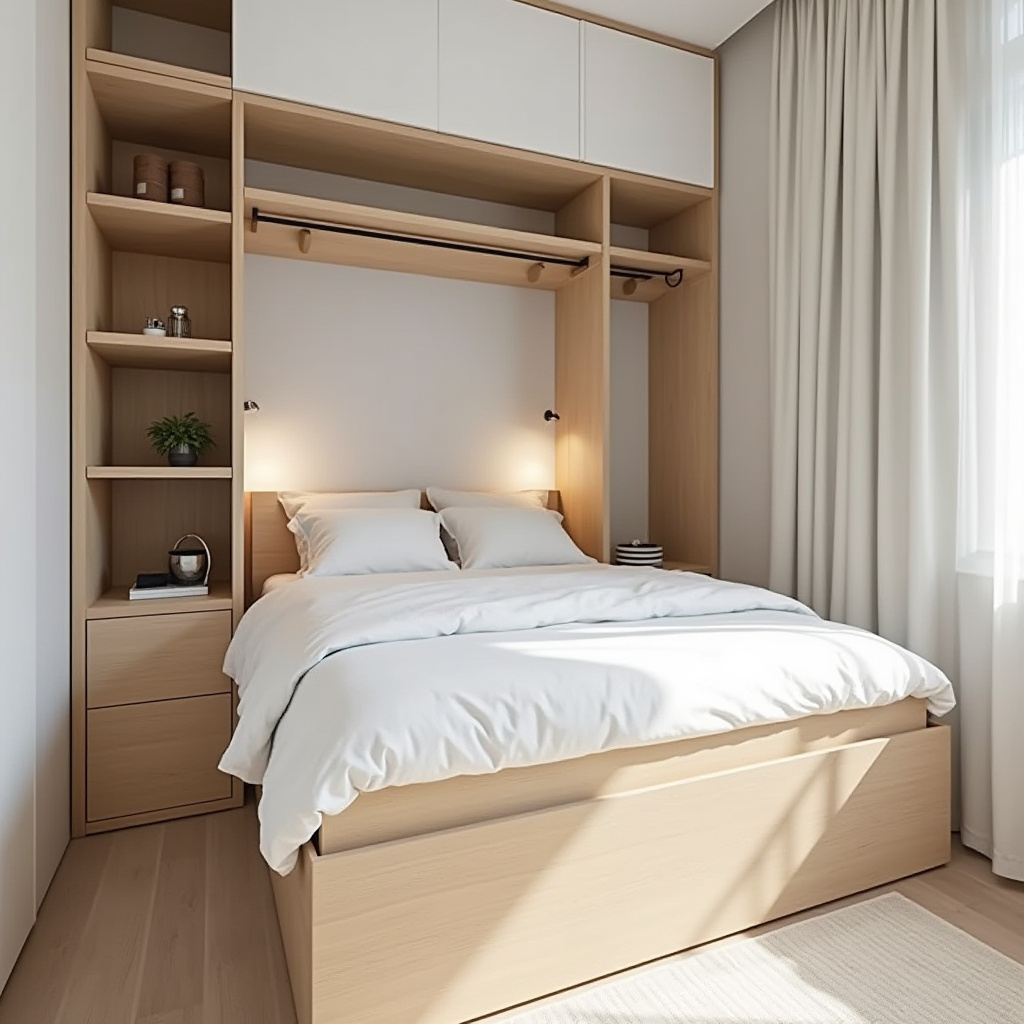 scandinavian small bedroom 31