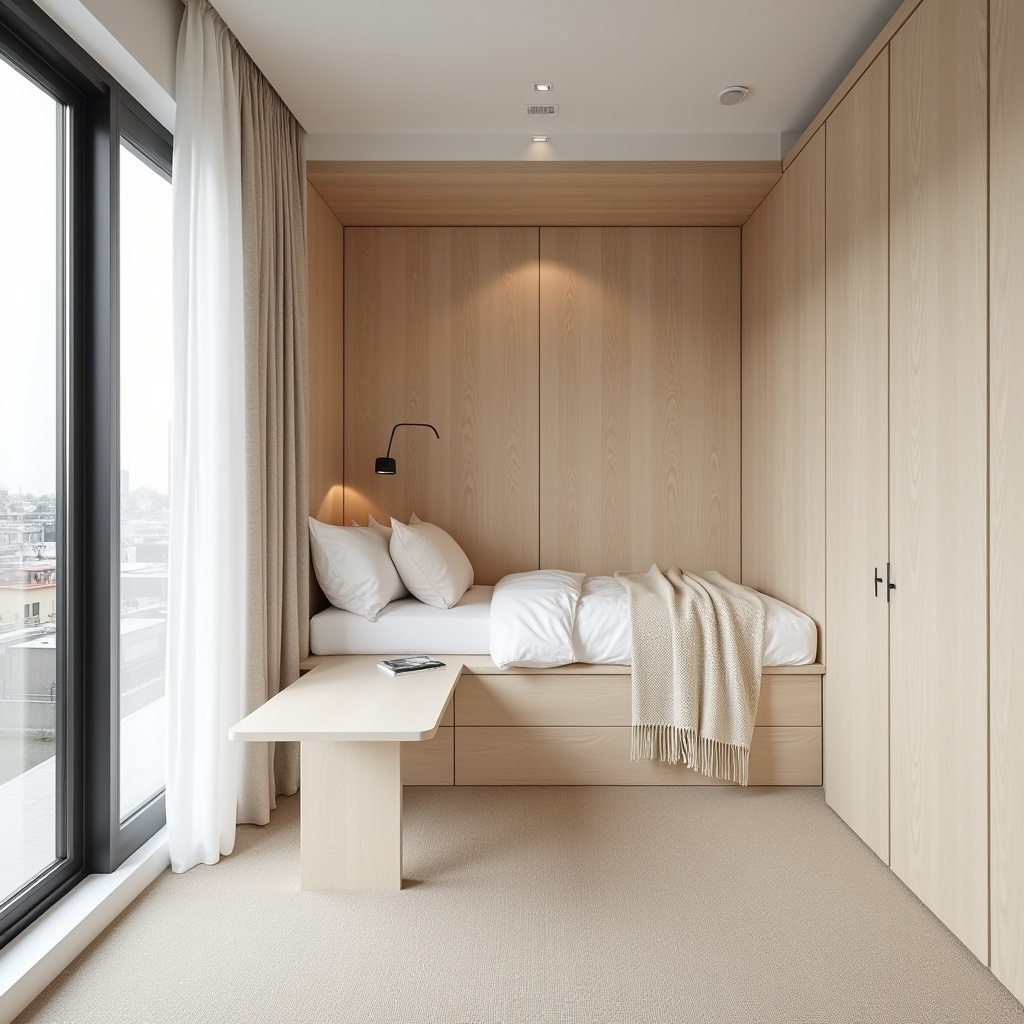 scandinavian small bedroom 36