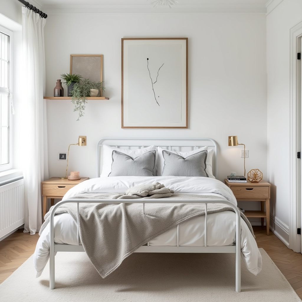 scandinavian small bedroom 37