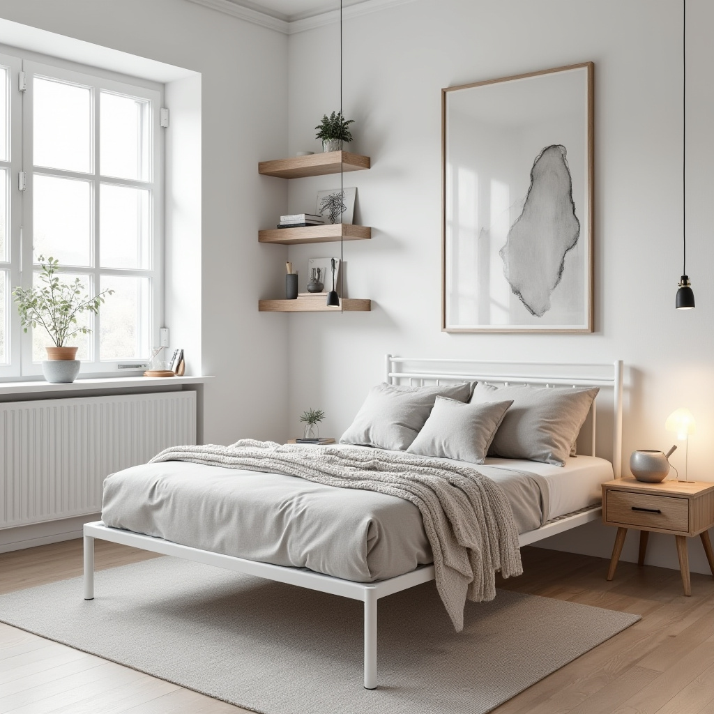 scandinavian small bedroom 38