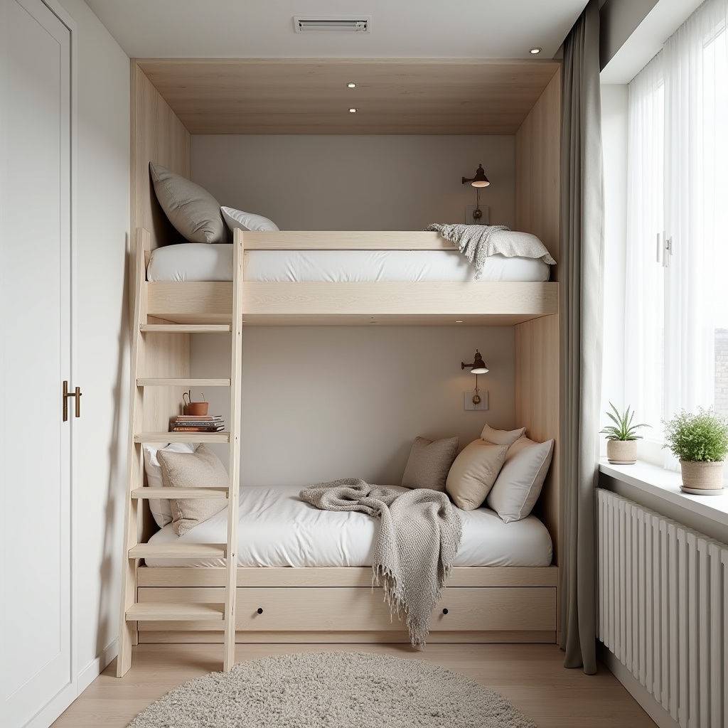 scandinavian small bedroom 39